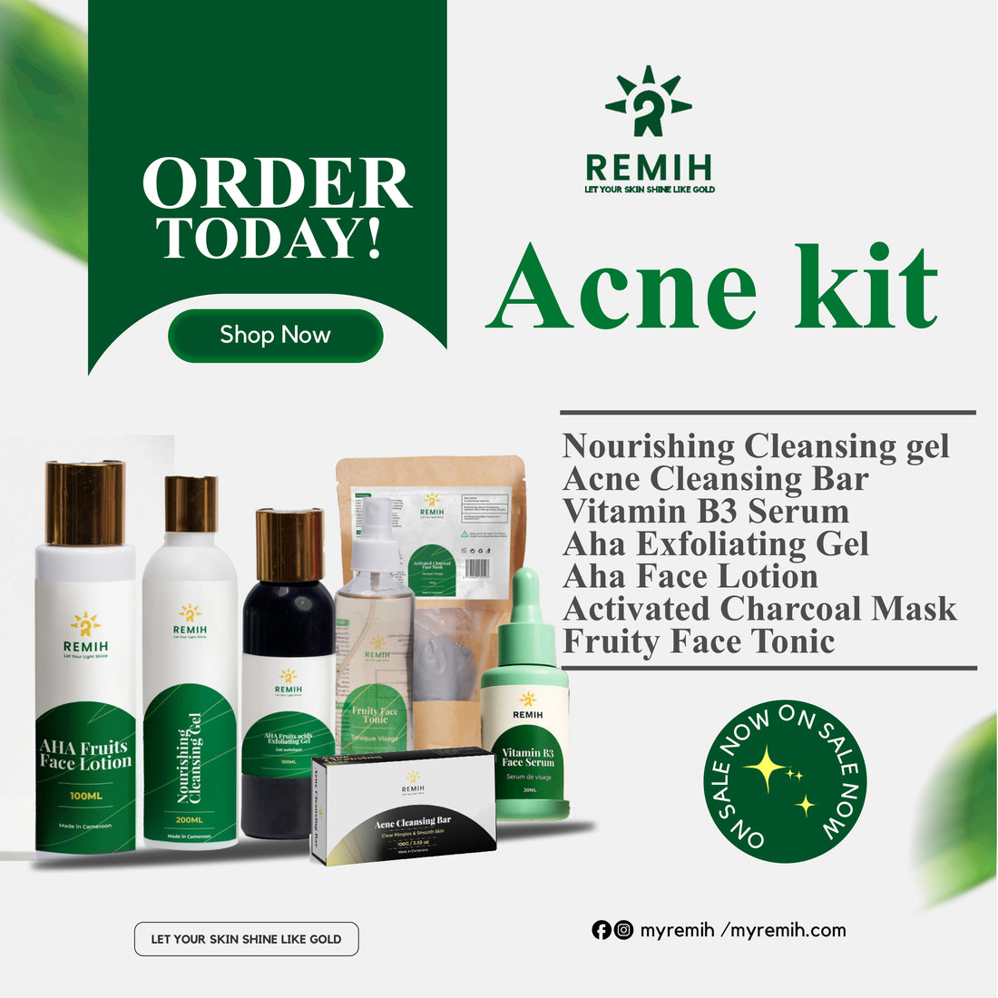 Acne Combo | Glow Products From Remih