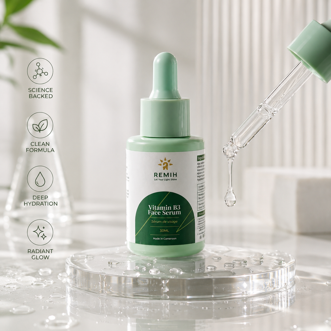 Vitamin B3 Face Serum for Spot Correction and Brightening
