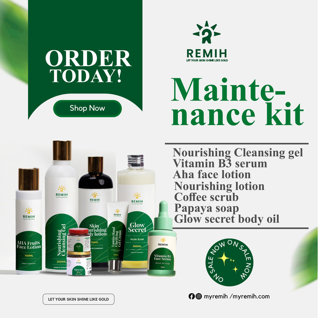 Maintaining Glow Kit | Glow Products From Remih