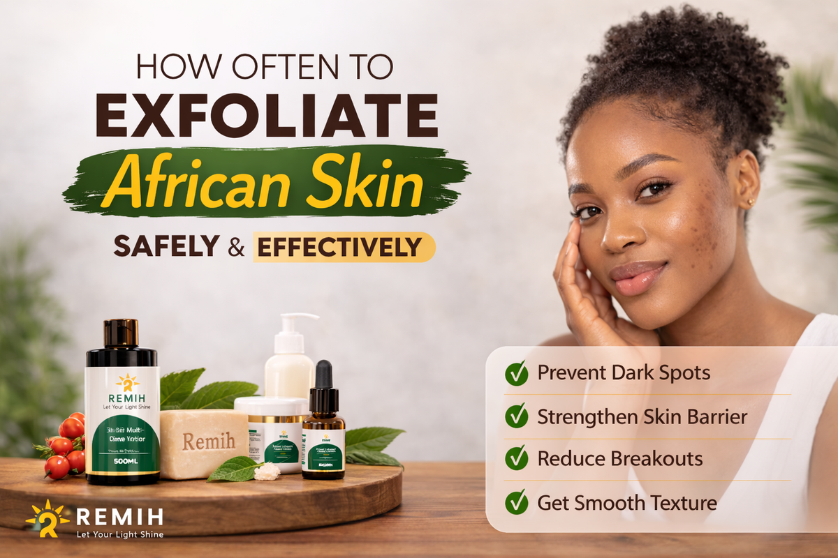Gentle Exfoliation for African Skin: How Often Should You Exfoliate?