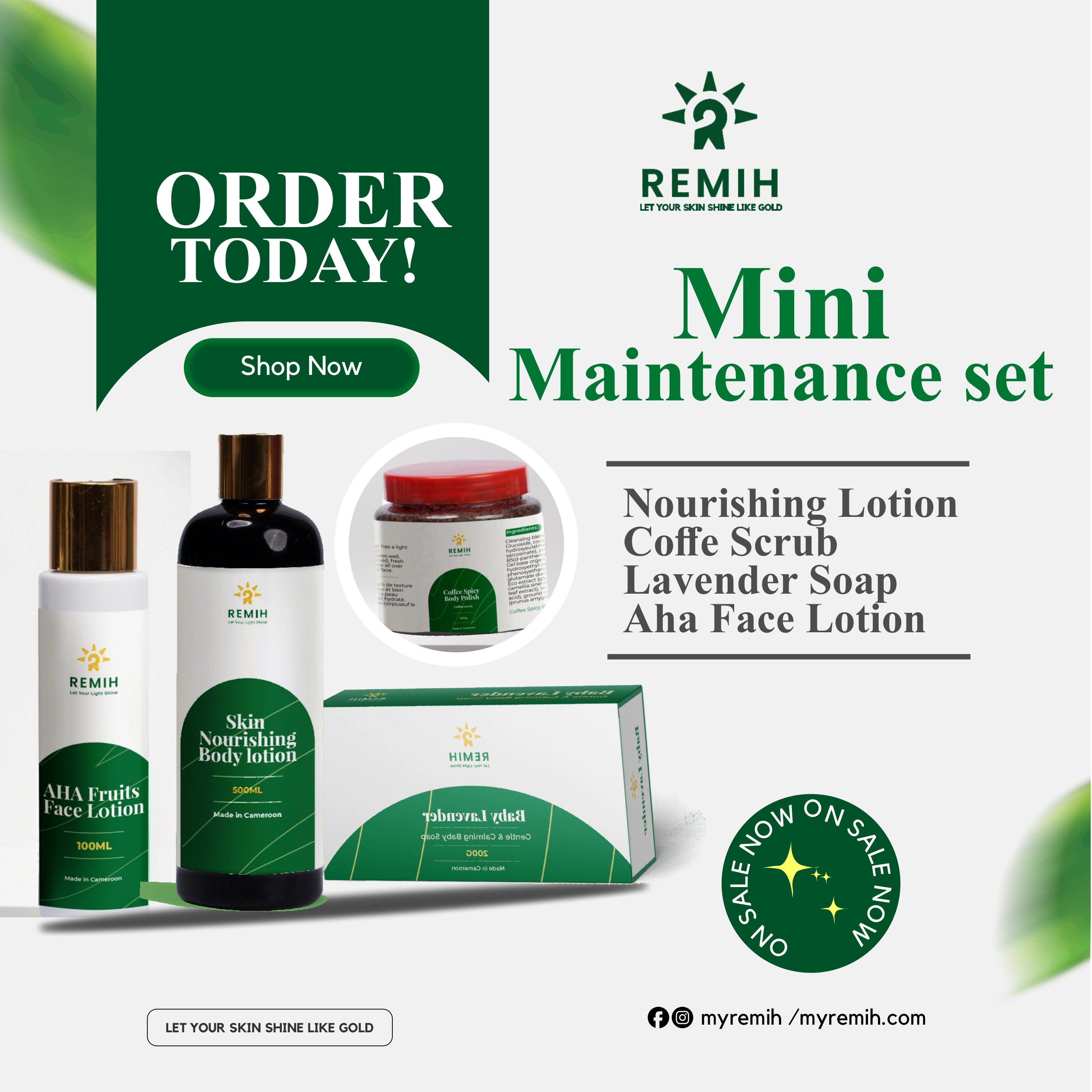 Mini Maintenance Glow Kit | Glow Products From Remih