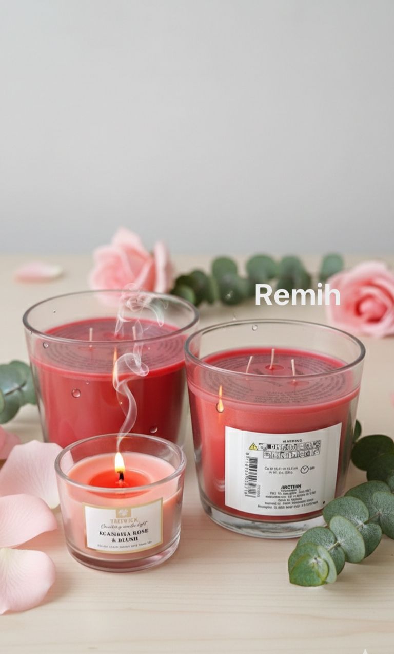 Remih Rose Glow Luxury Scented Candles