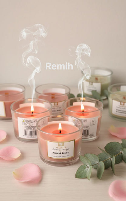 Remih Rose Glow Luxury Scented Candles