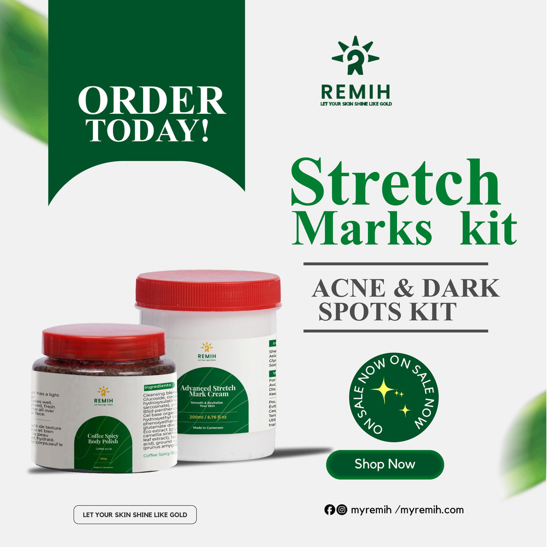 Stretch Mark Kit | Glow Products From Remih