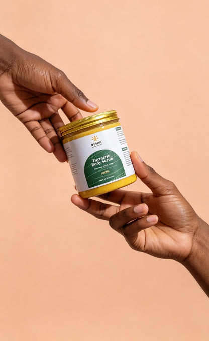 Gommage corporel éclaircissant au curcuma
